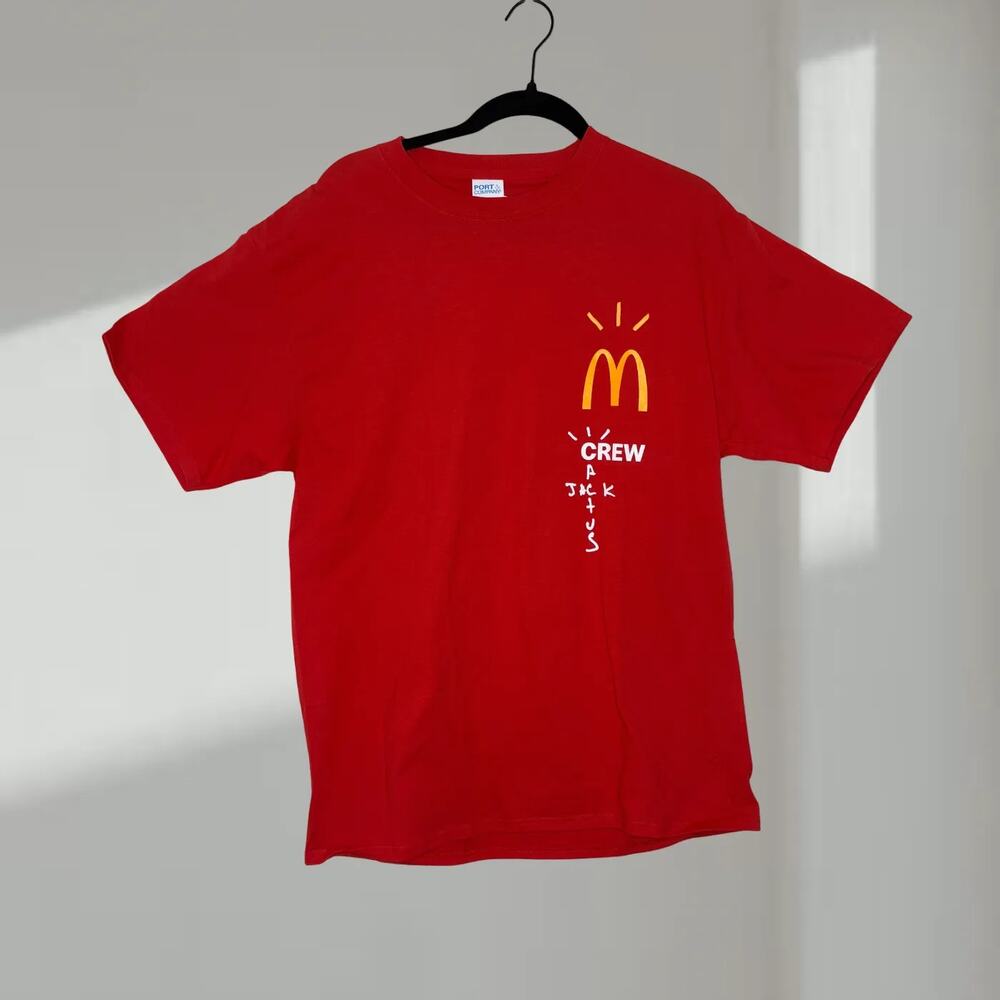 McDonald’s Crew Graphic T-Shirt – Red (Unisex Large)